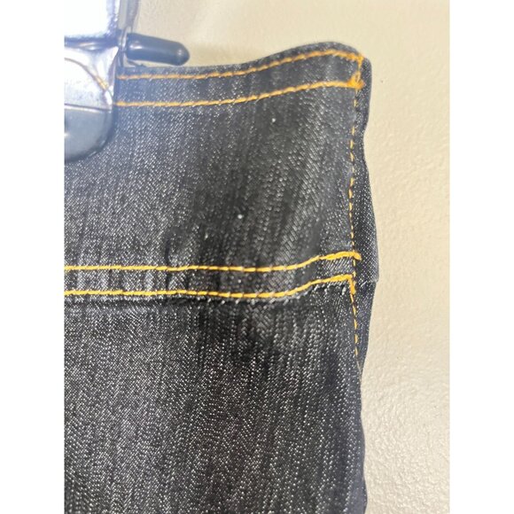 Retro Denim Ruffle Skirt Blue 8 Western Boho Indie Folk Hippie Country Farm 80s - Picture 5 of 11